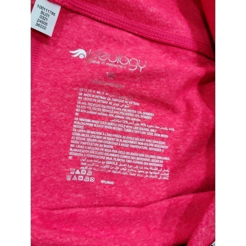 Ideology Flamenco Pink Plus Size 1X Leggings - Picture 8 of 9